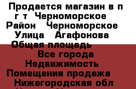 Продается магазин в п.г.т. Черноморское  › Район ­ Черноморское › Улица ­ Агафонова › Общая площадь ­ 100 - Все города Недвижимость » Помещения продажа   . Нижегородская обл.,Нижний Новгород г.